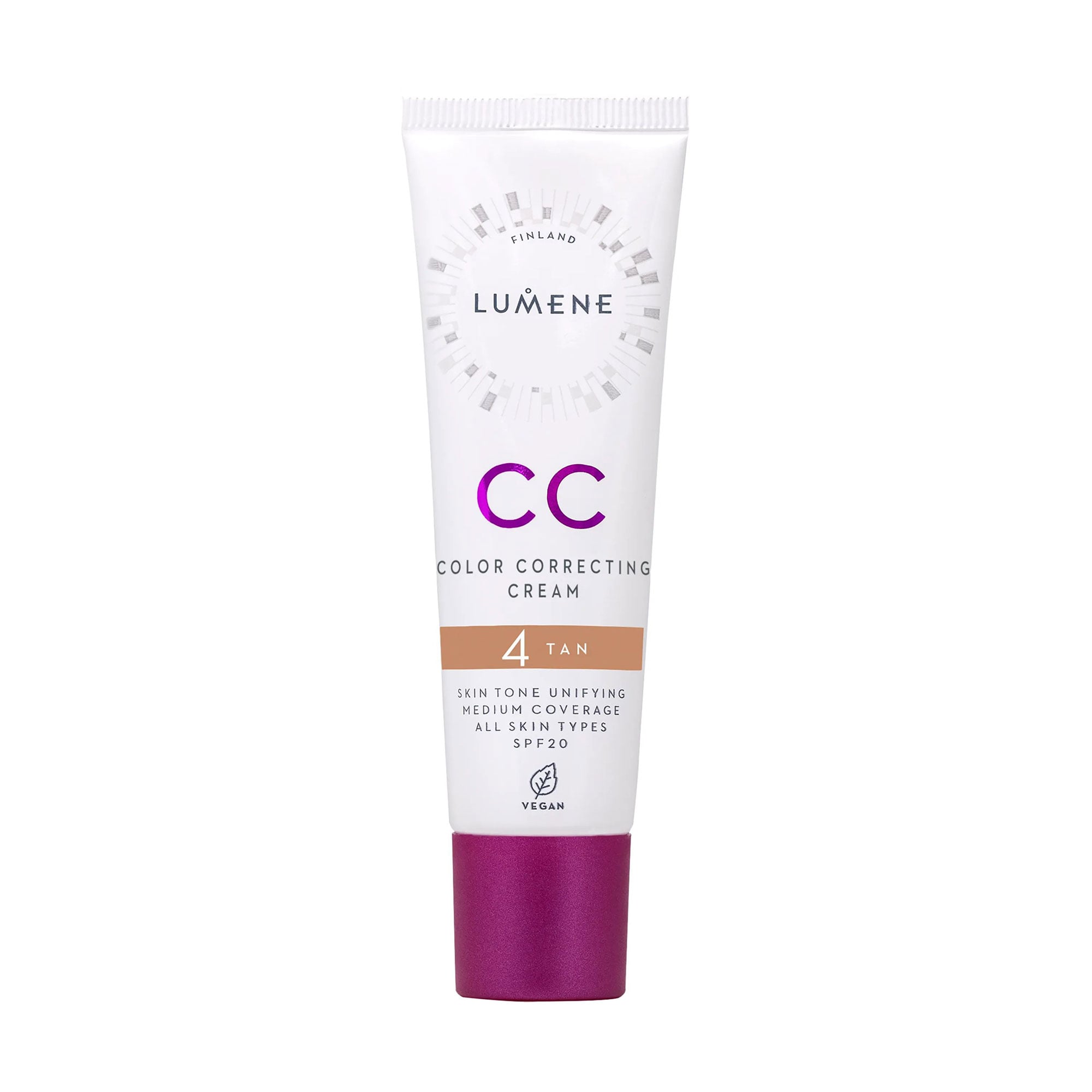 CC-крем для обличчя Lumene CC Color Correcting Cream SPF 20, 4 Tan, 30 мл